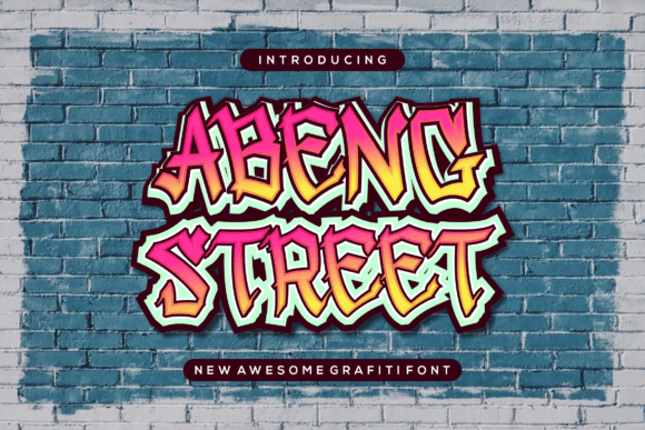 Abeng Street: A Modern Graffiti Font for Creative Projects