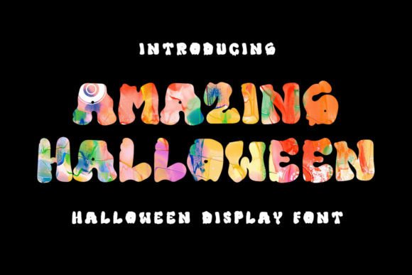 Amazing Halloween: A Spooky Display Font for Editorial Projects