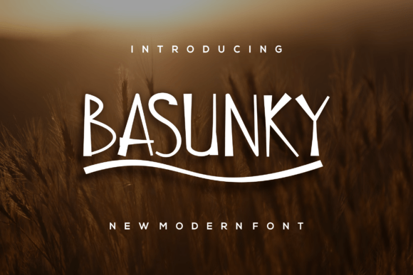 Basunky: A Modern Display Typeface for Web Design