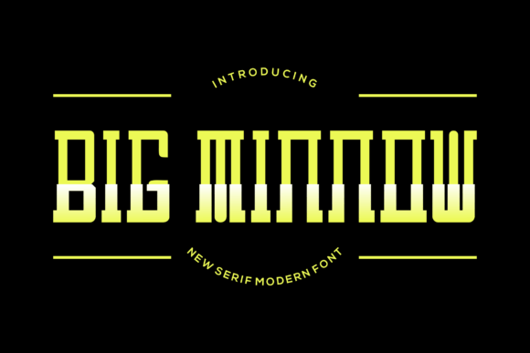 Big Minnow: A Stylish Display Font for Bold Branding