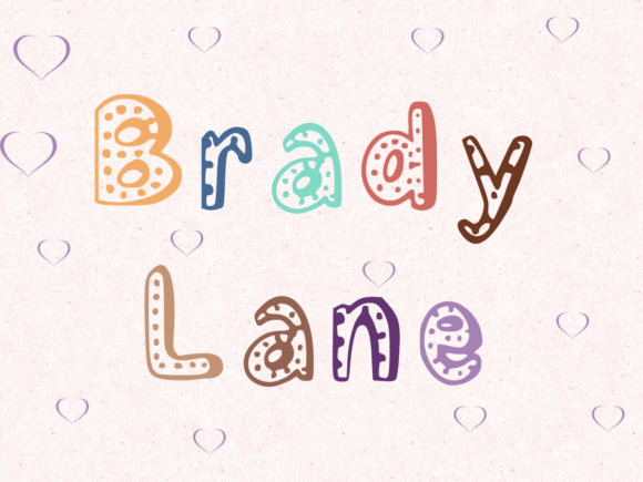 Brady Lane: A Playful Display Font for Creative Branding
