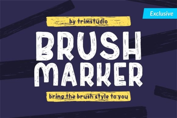 Brush Marker Font for Business Branding