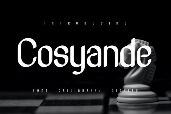 Cosyande: A Modern Display Font for Handmade Creations