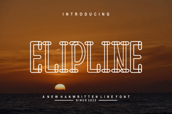 Elipline: A Modern Display Font for Editorial Elegance