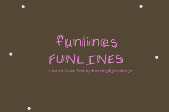 Funlines: A Playful Display Font for Editorial Design