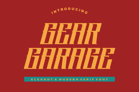 Gear Garage Font Review for Modern Branding