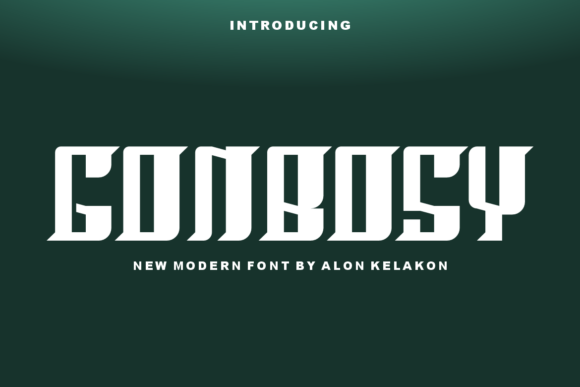 Gonbosy: A Modern Display Font for Web Design