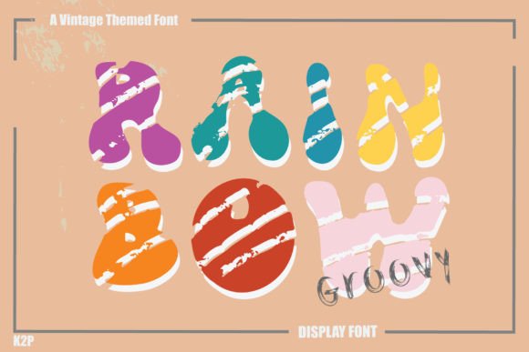 Groovy Rainbow: A Retro Display Typeface for Bold Web Design