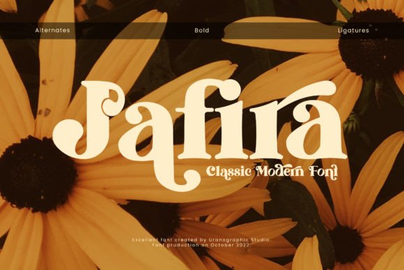Jafira: A Stylish Display Font for Creative Branding