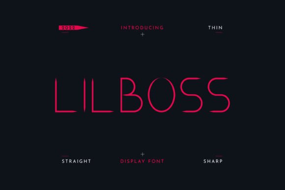 Lilboss: A Modern Display Font for Editorial Design