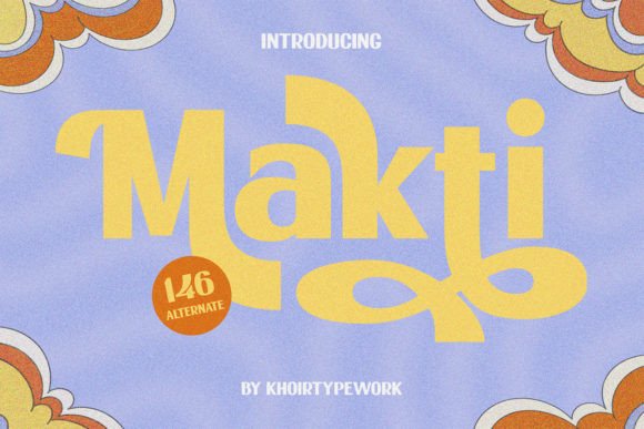 Makti: A Retro-Style Display Font for Editorial Creativity