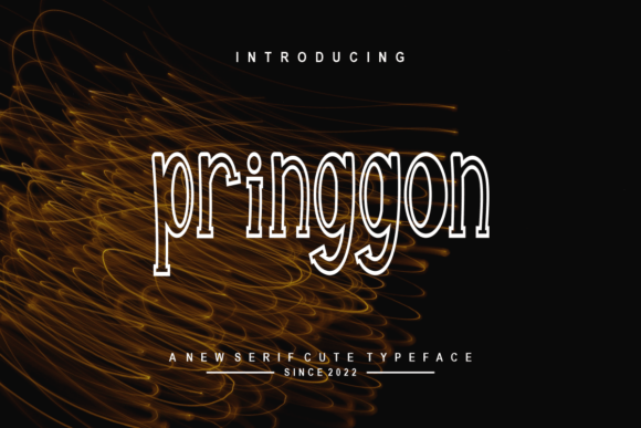 Pringgon: A Modern Display Font for Handmade Creations