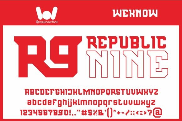 Republic Nine: A Modern Techno Font for Web Design