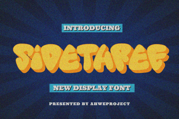 Sidethree: A Bold Display Font for Digital Creativity