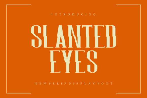 Slantedeyes Font for Handmade Creations