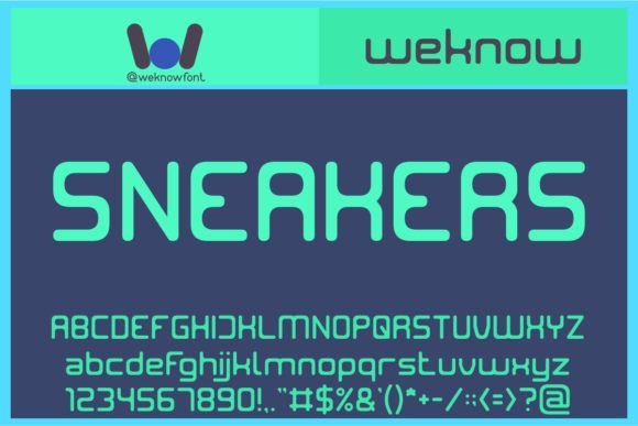 Sneakers Font for Handmade Creations
