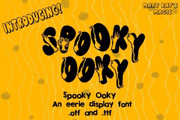 Spooky Ooky: A Halloween-Inspired Display Font for Creative Projects