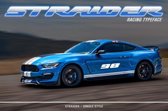 Straider: A Racing Typeface for Modern Branding