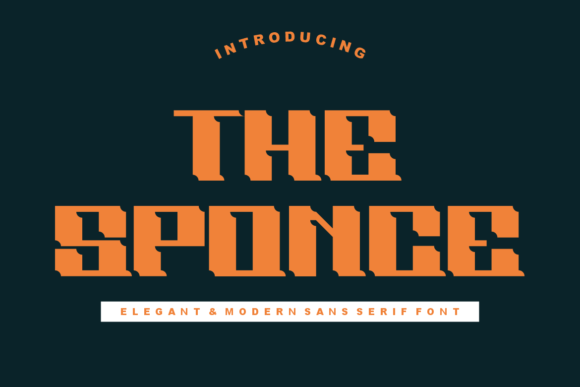 The Sponce: A Bold Display Font for Branding Projects