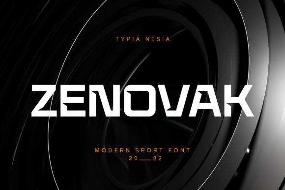 Zenovak: The Futuristic Display Font for Bold Editorial Design
